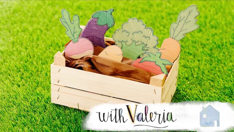 Paper Vegetable Garden -- DIY Kids Toys