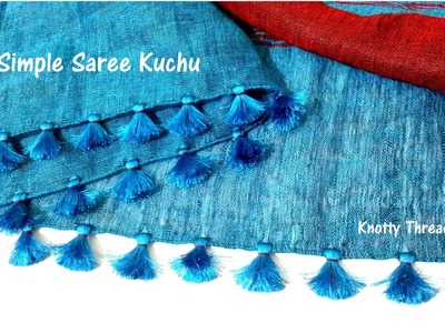 Saree Kuchu | Traditional and Simple Design | DIY Easy To Make Saree Kuchu | www.knottythreadz.com