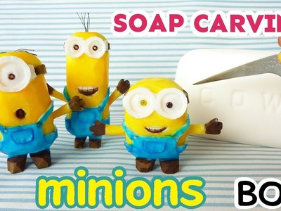 SOAP CARVING| minion BOB | How to carve and paint | DIY | ASMR | Satisfying|
