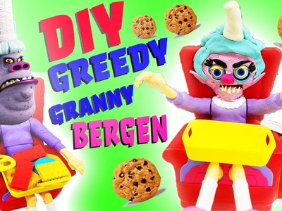 Trolls Movie Greedy Granny Bergen Chef DIY Crafts For Kids! Play-Doh How To Video!