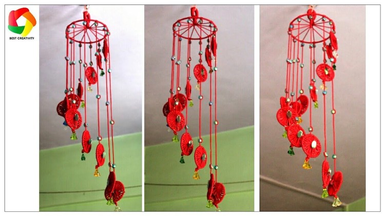 Windchime Hanging using waste Bangles| Best out of waste