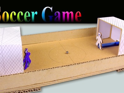 WOW !!!! How To Make Mini Desktop Soccer Game From Cardboard -  Cardboard Game Diy  At Home