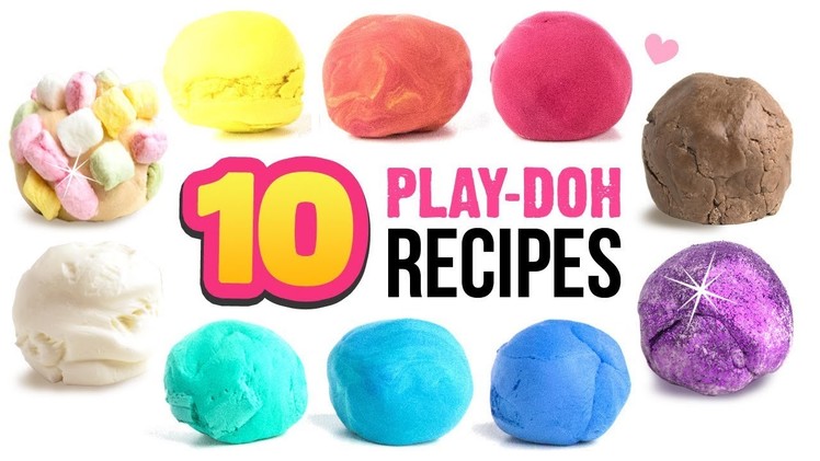 10 EASY Play-Doh Recipes!! DIY 5-Minute Soap Clay, Edible Clay, 2-Ingredient Clay and MORE!