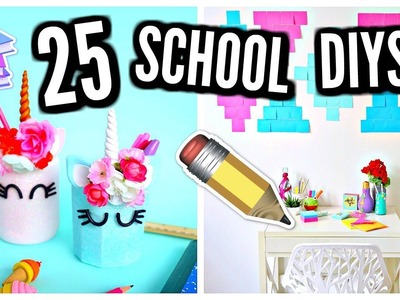 25 DIY SCHOOL SUPPLIES & Room Decor! 2017-2018
