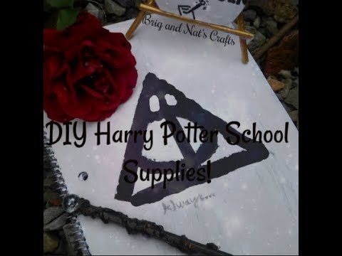 3 Harry Potter DIY School Supplies! | Wand Pencil, Deathly Hallows Notebook and MORE!
