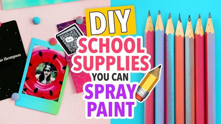 5 DIY School Supplies You Can Spray Paint ~ Back to School - HGTV Handmade