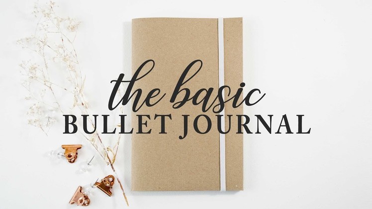 Basic DIY Bullet Journal | Solid Pages, Pockets, and Dot Grid!