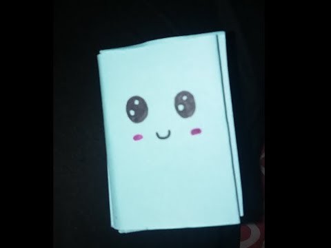 Cute mini notebook from one page | DIY