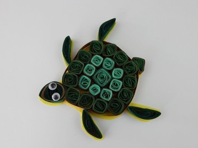 Decoration 3D quilling turtle DIY papercraft animal table deco wall deco turtle