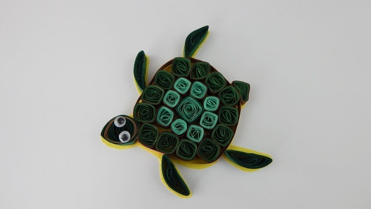 Decoration 3D quilling turtle DIY papercraft animal table deco wall deco turtle