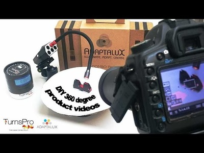 DIY 360 degree product photography turntable with TurnsPro and Adaptalux