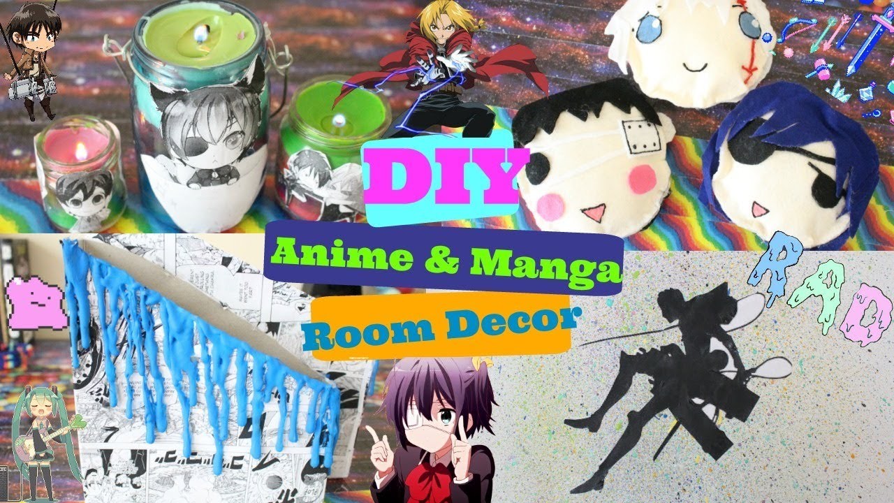 DIY Anime & Manga Room Decor|How To Make Anime & Manga Room Decor