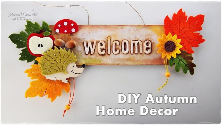 ???? ???? DIY Autumn Welcome Sign from Dollar Store ♡ Maremi's Small Art ♡