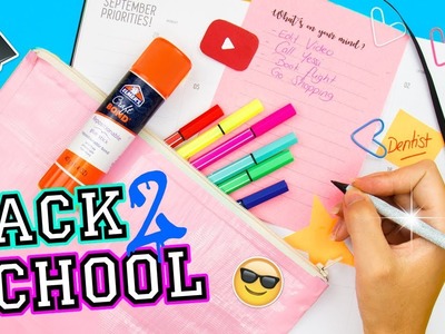 DIY BACK 2 SCHOOL SUPPLIES | Duct Tape Pencil Pouch, Custom Notepad & Pencil, Heart Clips. 