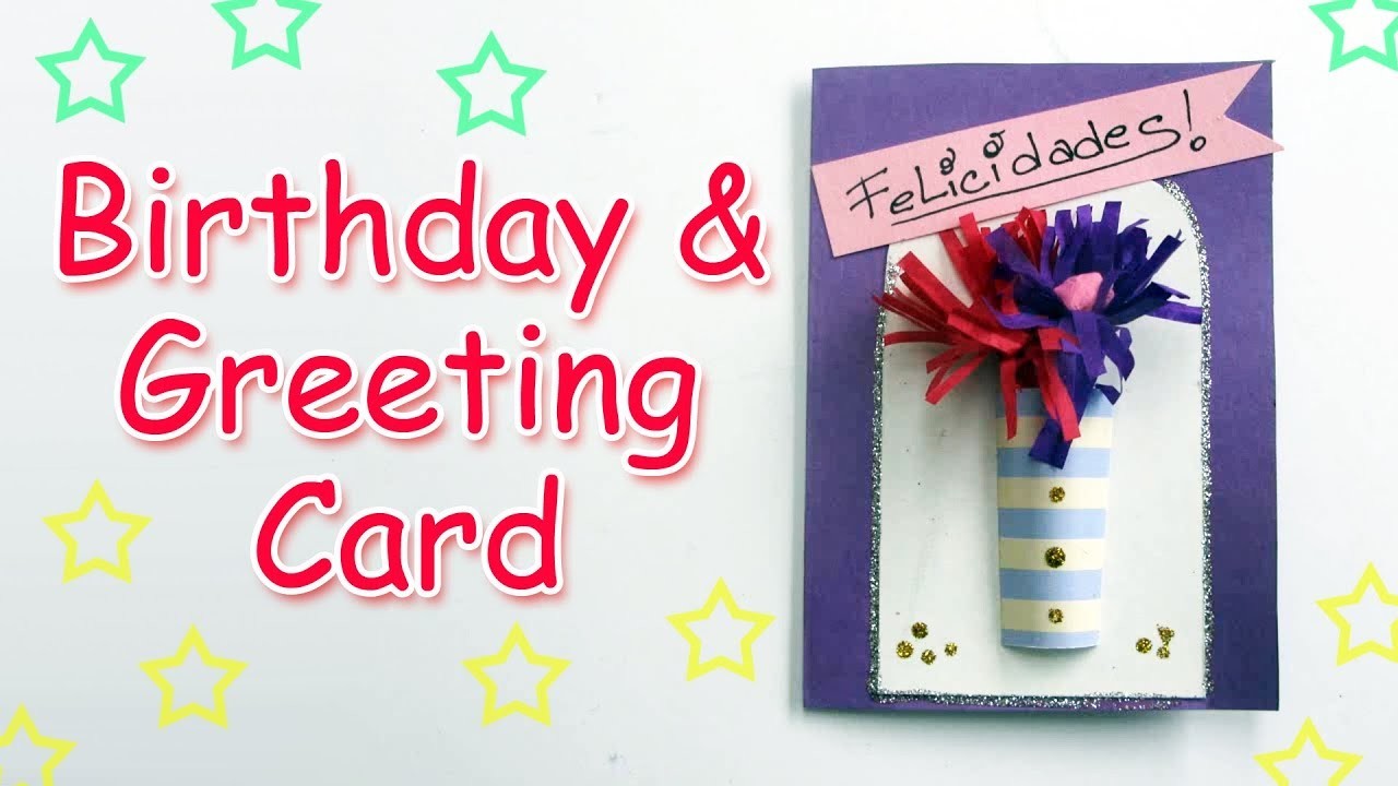 DIY Birthday & Greeting Card SUPER EASY -Ana | DIY Crafts