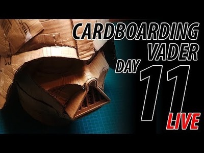 DIY Cardboarding Star Wars Vaders Helmet Day 11
