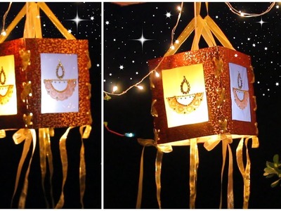 DIY Colourful Diwali Lantern. Dwali Home Decoration