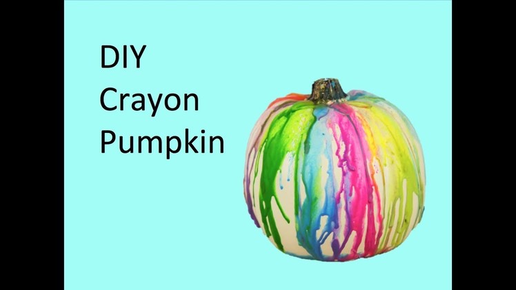DIY Crayon Pumpkin