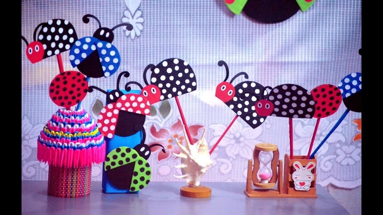 DIY  Easy theme party decoration ideas on ladybug -CandyBlush