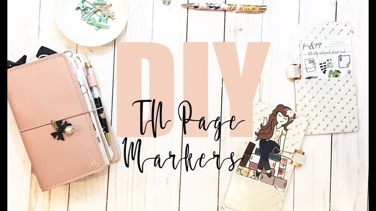 DIY: EASY TN PAGE MARKERS W. POCKETS!!!