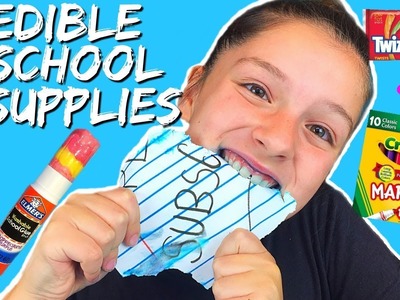 DIY EDIBLE SCHOOL SUPPLIES! PRANKS FOR BACK TO SCHOOL 2017