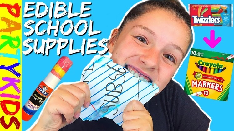 DIY EDIBLE SCHOOL SUPPLIES! PRANKS FOR BACK TO SCHOOL 2017