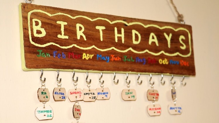 DIY Family Birthday Board | Wood Carving | Dremel Projects | Little Crafties