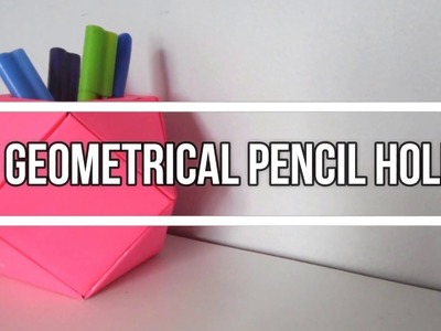 DIY Geometrical Pencil Holder | Desk Decor | Get Creative With Me !
