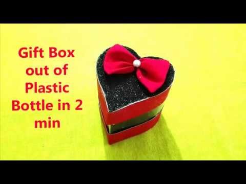 Diy gift box out of plastic bottle