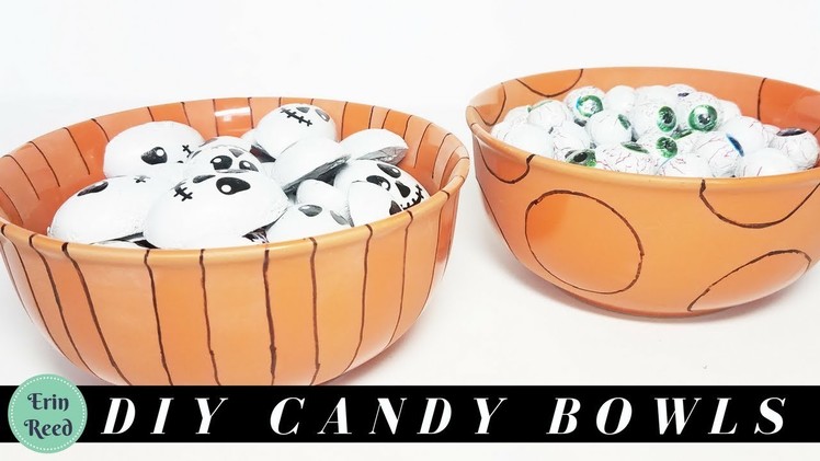 DIY Halloween Dollar Tree Candy Bowls