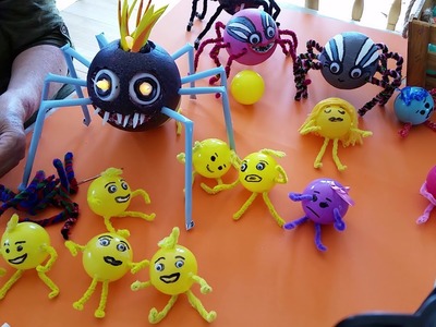 DIY Halloween Emoji`s and scary Spider