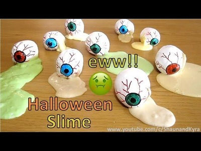 DIY Halloween Slime Eyeballs | Easy and Fun Halloween Crafts for Kids