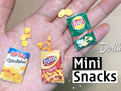 DIY How to make Miniature Snacks for Dollhouse