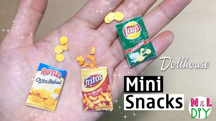 DIY How to make Miniature Snacks for Dollhouse