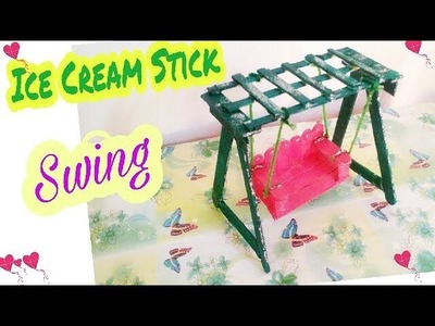 DIY Icecream Stick Swing. Popstick Swing