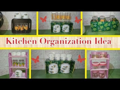 DIY Kitchen organization Ideas.Kitchen vessels container. DIY Multipurpose organizer for kitchen