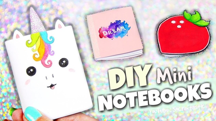 DIY MINI NOTEBOOKS. Easy, Cheap, & Cute. Back-To-School How To