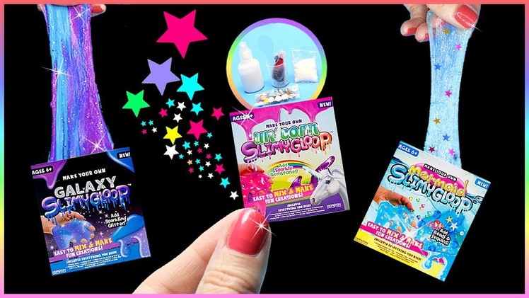 DIY Miniature $5 Slime Kits! Unicorn, Mermaid, Galaxy Slime DIYs - Tiny Slime Kits Tested!