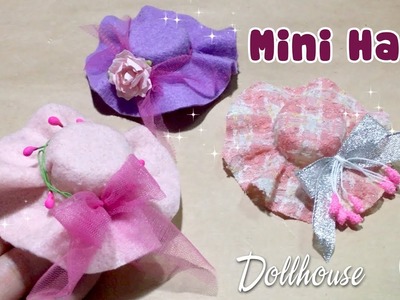 DIY Miniature Hat for Dollhouse | How to make a Mini Hat