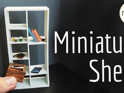 DIY Miniature Shelf like IKEA KALLAX | DollHouse | miniDIY