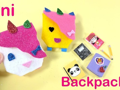 DIY Miniature Unicorn Backpacks