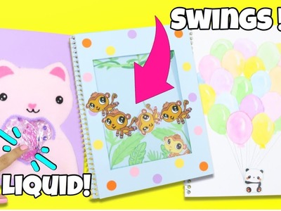 DIY Notebooks For Back To School! EASY DIY School Supplies 2017!  interactive notebooks