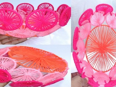 DIY, Old Bangles Basket, Recycle old metals bangles to make Handmade Basket