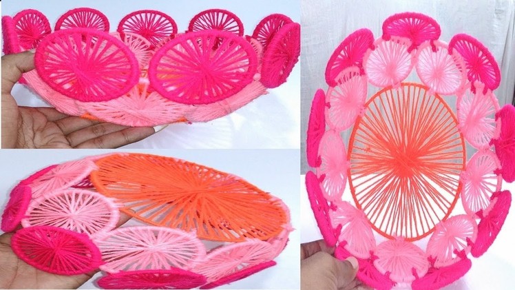 DIY, Old Bangles Basket, Recycle old metals bangles to make Handmade Basket