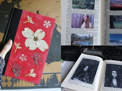 DIY old book photo album