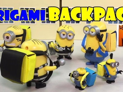 DIY Origami Backpack - Despicable Me 3
