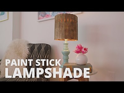 DIY Paint Stick Lampshade - HGTV