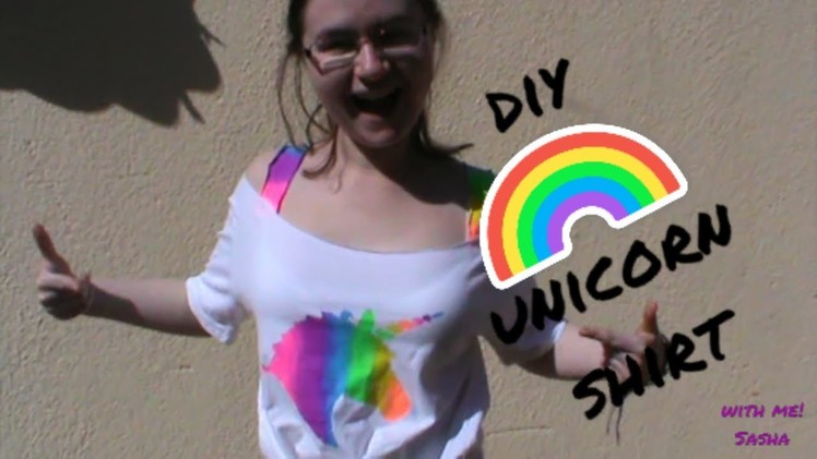 DIY Rainbow Unicorn Shirt For the Not So Artistically (Or Sewing-ically) Inclined