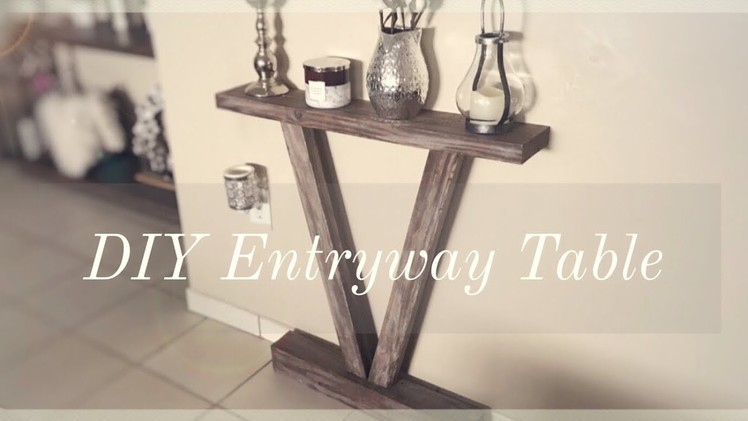 DIY| RUSTIC ENTRYWAY TABLE FOR LESS THAN $10!