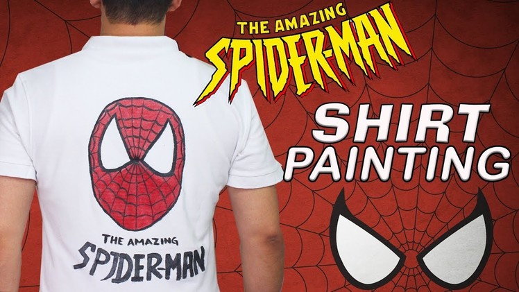 DIY Shirt Paint at Home | How to make Spiderman Shirt Painting in 3 Minutes Crafts